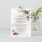 ピンクのメイブの花の緑の詳細 エンクロージャーカード (スタンド正面)