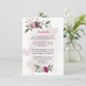 ピンクのメイブの花の緑の詳細 エンクロージャーカード (スタンド正面)