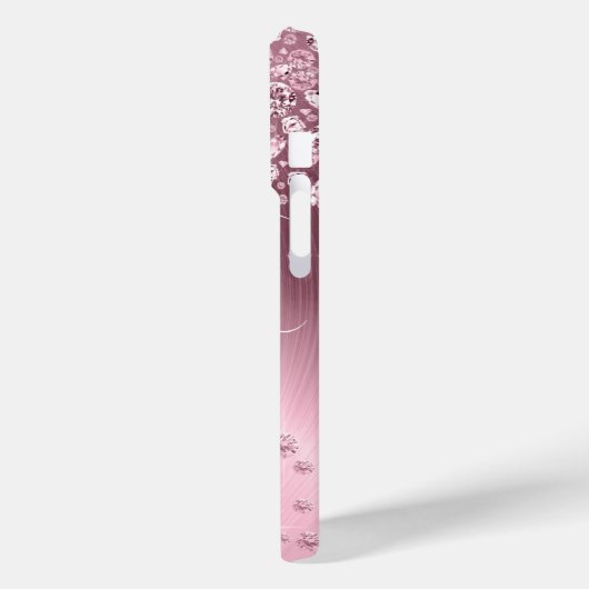 ピンクのメイブダイヤモンド – パーソナライズされた Case-Mate iPhoneケース (裏面 / 左)