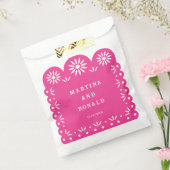 ピンクのメキシカン紙ピカド フェイバーバッグ (封をした状態)