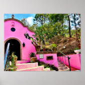 ピンクのメキシコの礼拝堂 ポスター (正面)