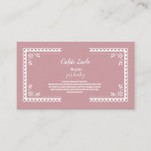 ピンクのメキシコのCielito Lindoの本のベビー エンクロージャーカード (正面)