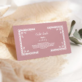 ピンクのメキシコのCielito Lindoの本のベビー エンクロージャーカード