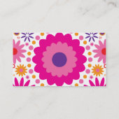 ピンクのメキシコ砂糖のスカル 名刺 (裏面)