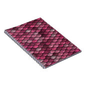 ピンクのメタリックはかりで測テクスチャ ノートブック (右側)