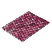 ピンクのメタリックはかりで測テクスチャ ノートブック (左側)