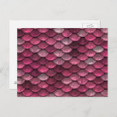 ピンクのメタリックはかりで測テクスチャ ポストカード (正面/裏面)