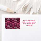 ピンクのメタリックはかりで測テクスチャ ラベル (インサイチュ)