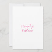 ピンクのメリークリスマスをパーソナライズ (裏面)