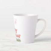 ピンクのメリークリスマスラテマグ カフェラテマグ (右)