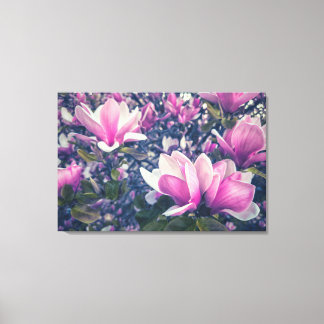 ピンクのモクレン キャンバスプリント