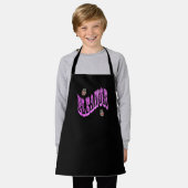 ピンクのモザイクエレノアの名前と猫、エプロン エプロン (着用した状態)