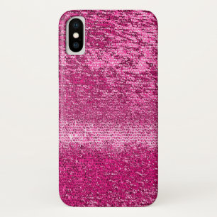 ピンクのモザイク模様 iPhone X ケース