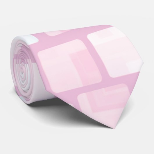 ピンクのモザイク ネクタイ (ロール)