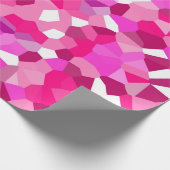 ピンクのモザイク ラッピングペーパー (角)