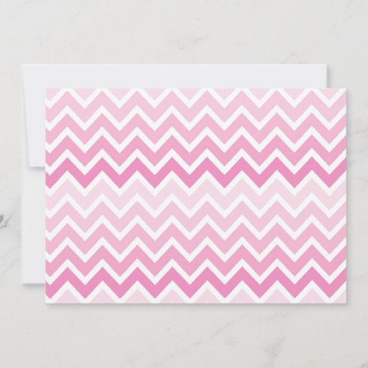 ピンクのモダンな猿の誕生日のパーティの招待状 招待状 (裏面)