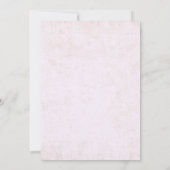 ピンクのモダン新聞結婚の写真 セーブザデート (裏面)