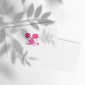 ピンクのモノグラムの名刺 | ガーリー&エレガント 名刺