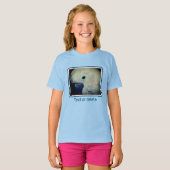 ピンクのモルカンパーソナライズされたオウム Tシャツ (正面フル)