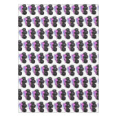 ピンクのモンスタートラックの漫画イラストレーション テーブルクロス (正面)