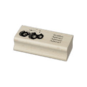 ピンクのモンスタートラックの漫画イラストレーション ラバースタンプ (スタンプ)