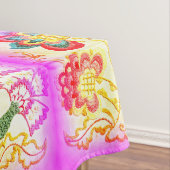 ピンクのヤシの木のテーブルクロス テーブルクロス (インサイチュ)