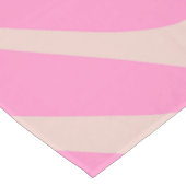 ピンクのヤシの葉 テーブルクロス (アングル)