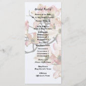 ピンクのヤマボウシの枝 プログラム (裏面)