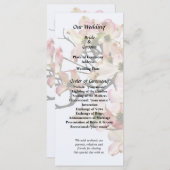 ピンクのヤマボウシの枝 プログラム (正面/裏面)