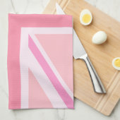 ピンクのユニオンジャック/フラグ キッチンタオル (四つ折り)