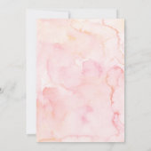 ピンクのユニコーンの魔法の少女2歳の誕生日 招待状 (裏面)