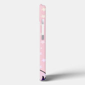 ピンクのユニコーンガーリー星キッズモノグラム名 Case-Mate iPhoneケース (裏面 / 左)