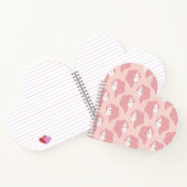 ピンクのユニコーン模様スパイラルノート ノートブック (内部)