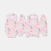 ピンクのユニコーン魔法の王女のガーリー誕生日の子供 フェイバーボックス (折り畳みなし)