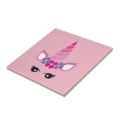 ピンクのユニコーン タイル (側面)