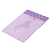 ピンクのユニコーン ノートパッド (アングル)