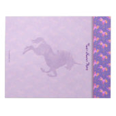 ピンクのユニコーン ノートパッド (正面)