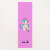 ピンクのユニコーン ヨガマット (正面)