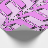 ピンクのユニコーン ラッピングペーパー (角)