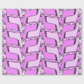 ピンクのユニコーン ラッピングペーパー (フラット)