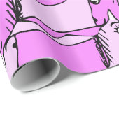 ピンクのユニコーン ラッピングペーパー (ロールコーナー)