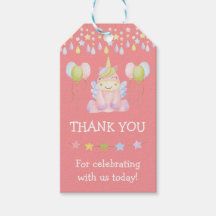 ピンクのユニコーン、風船とバナー誕生日パーティー