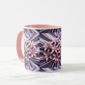 ピンクのユリのコンボのマグカップ マグカップ (正面左)