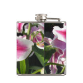 ピンクのユリのピンクのフローラピンクの花の熱帯花 フラスク (裏面)