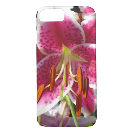 ピンクのユリのピンクのフローラピンクの花の熱帯花 Case-Mate iPhoneケース (裏面)