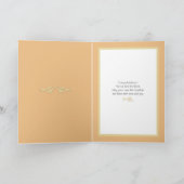 ピンクのユリの同性婚 カップル 結婚カード カード (内部)