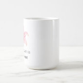 ピンクのユリの花 内面の成長 励まし コーヒーマグカップ (中央)