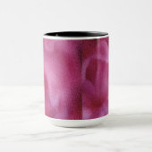 ピンクのユリ絵を描の花の芸術 – Mag マグカップ (中央)