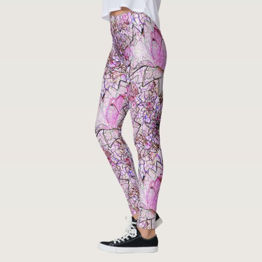 ピンクのユリ…... レギンス (左)