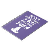 ピンクのヨガギフト 赤ちゃんの女の子に ノートブック (左側)